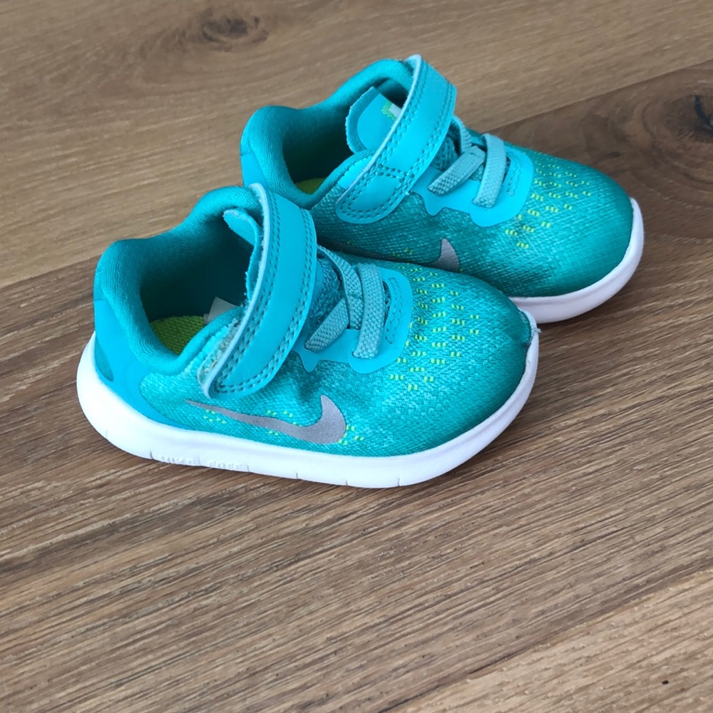 Teal Nike shoes